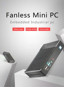 

Desktop Office PC Mini PC Fanless AMD A6 1450 Quad-core Windows Win10 Linux Gaming Computer WIFI HDMI HTPC DDR3L Desktop Minipc