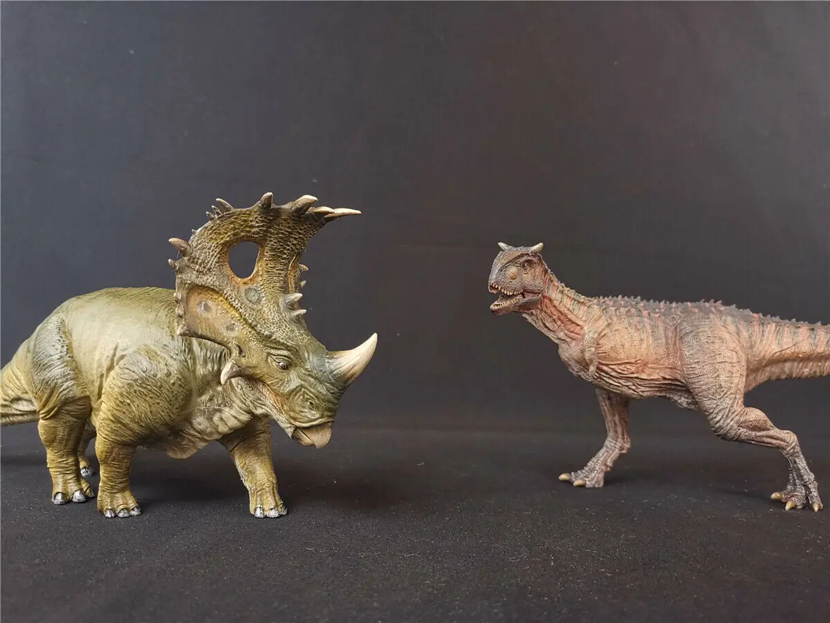 Nanmu Sinoceratops против карнотавра сцена рисунок динозавра модель коллектор игрушка подарок