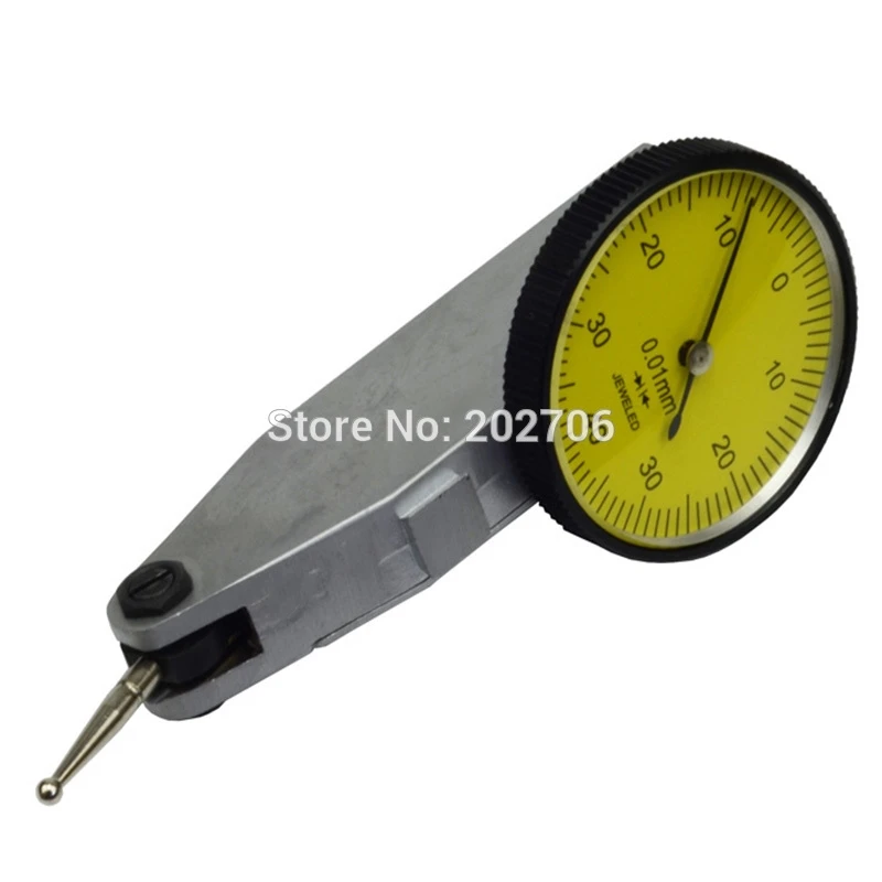 Water proof Dial Gauge 0-0.8mm 0.01mm Level Gauge Scale Precision Metric Dovetail Rails Dial Test indicator Measuring Instrument