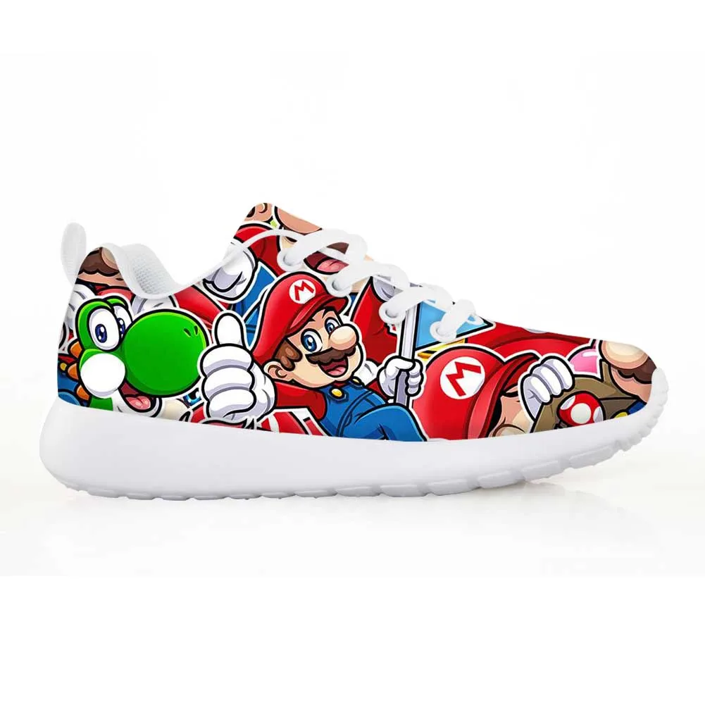 Lace-up Shoes Childrens Sonic Shoes Baby Kids Sneakers for Children Boys Girl Kids Mario Sonic Casual Flats Breath 2020 Fashion