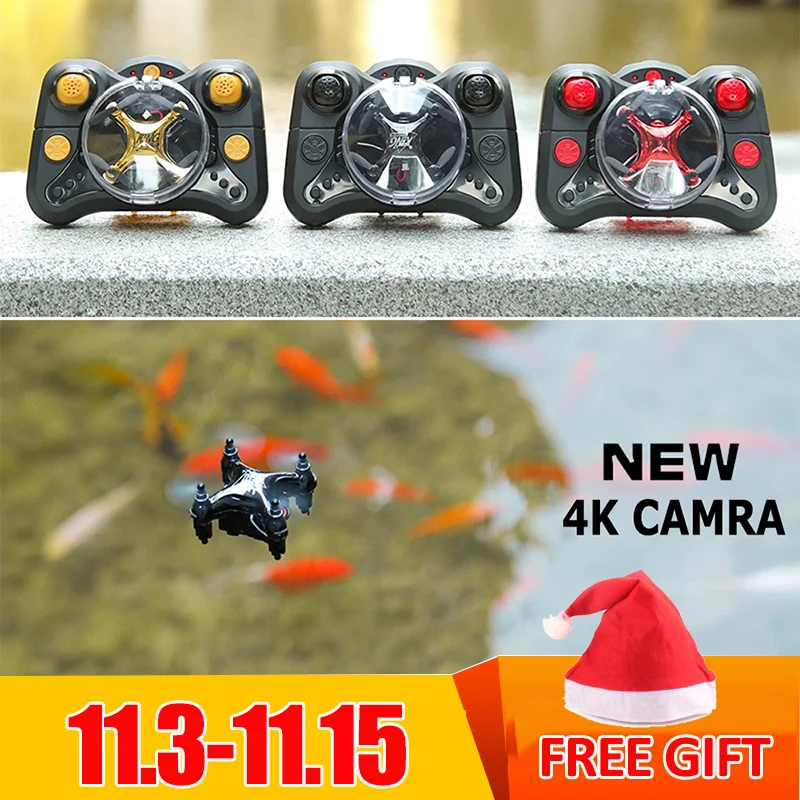 

Mini Drone Without/with 4K Camera Hight Hold Mode RC Quadcopter RTF WiFi FPVQuadcopter Follow Me RC Helicopter Quadrocopter Kid'