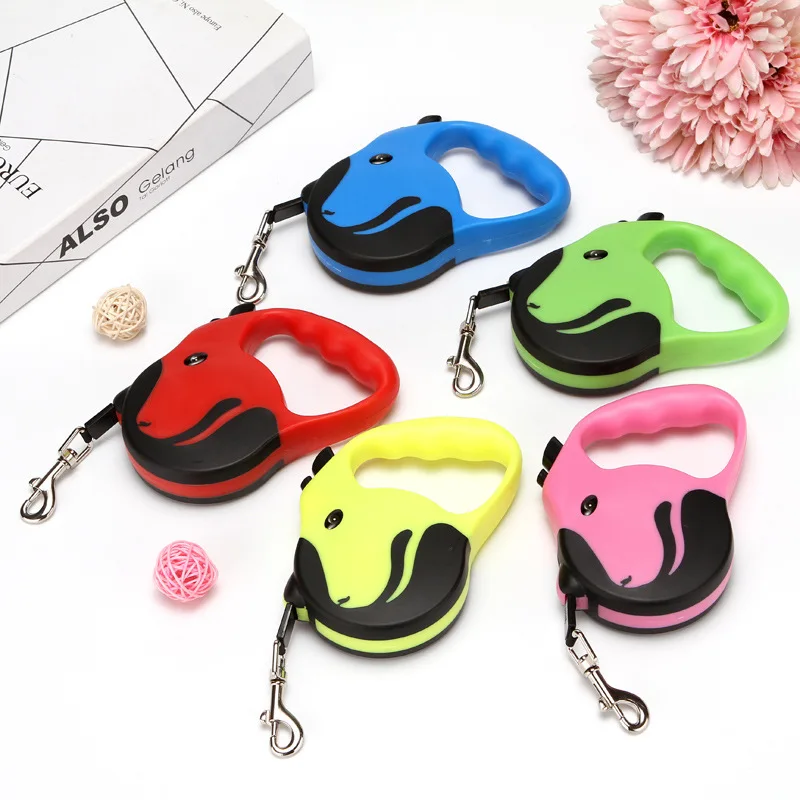 3/5m Automatic Extending Dog Leash Lead For Small Medium Dogs Cat