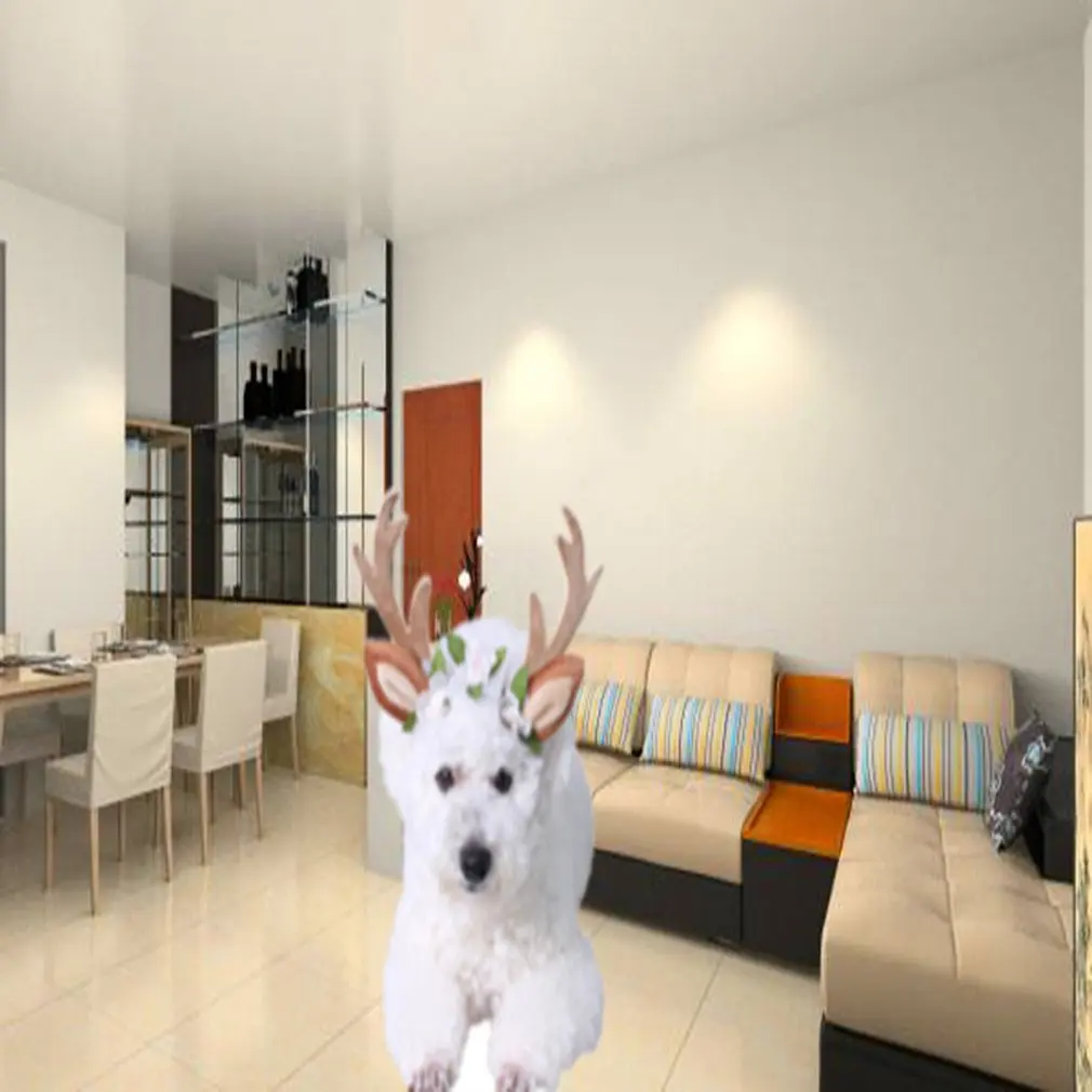 Cute Pet Supplies Christmas Pet Reindeer Headband Hair Band