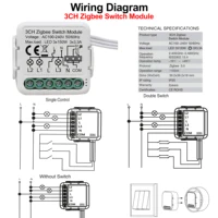 GIRIER Tuya ZigBee 3.0 Switch Module 10A Smart Home DIY Breaker 1 2 3 4 Gang Supports 2 Way Control Works with Alexa Google Home - Image 5