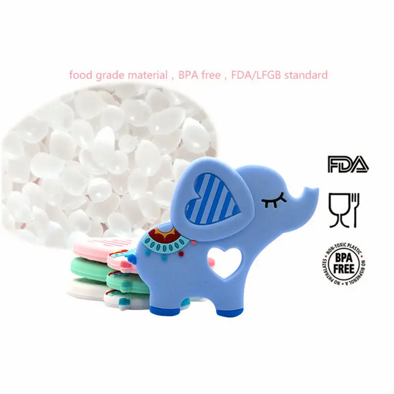 Пищевой силиконовый Прорезыватель для зубов DIY животных Слон детский Прорезыватель для младенцев силиконовые Подвески Детские Прорезыватели подарок игрушки для малышей