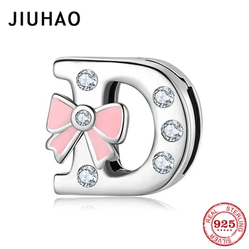 

Authentic 925 Sterling Silver alphabets charm Lettre D Clip Bead Charm for Jewelry making Fit Original reflection Charm Bracelet