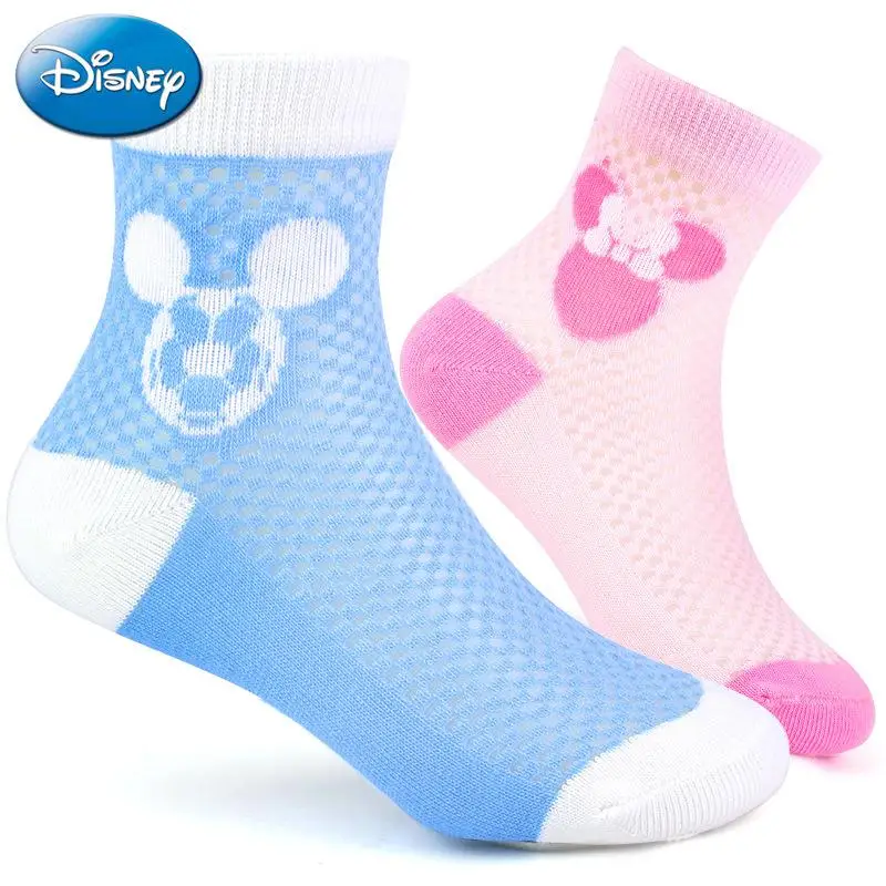 Оригинальные детские носки Disney с Микки летние тонкие для мальчиков и девочек