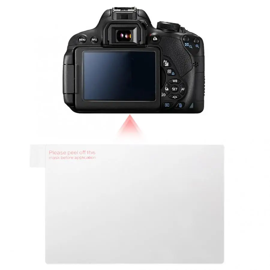 1 шт. Защитная пленка для экрана из закаленного стекла для экрана камеры Canon 200D
