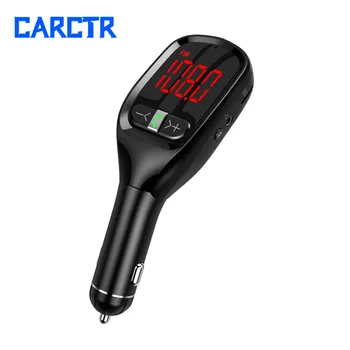 

Aux Transmitter Car Large Screen Digital Display Vehicle Bluetooth MP3 Player Mobile Phone Hand-free Call with FM Launcher G11S