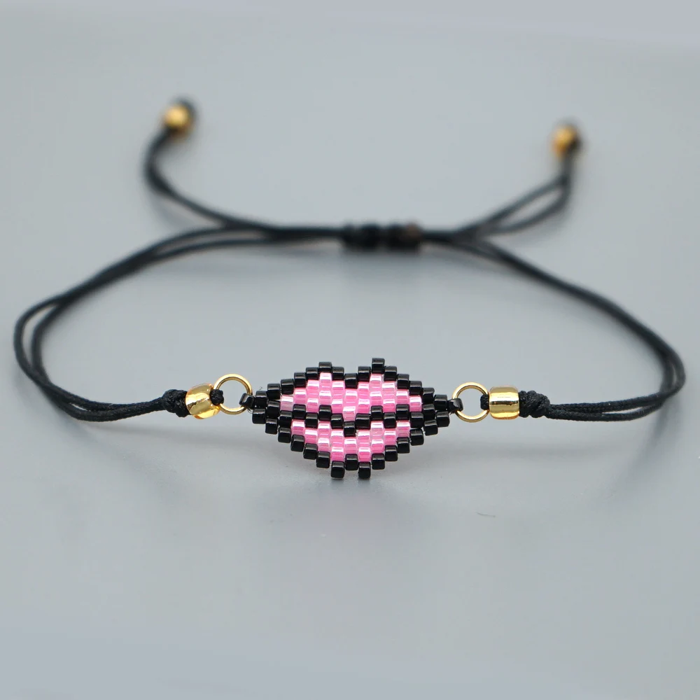 Go2boho MIYUKI браслет в форме губ Браслеты Женские мексиканские губы Pulseras Mujer Delica бусы подарок ребенку Простые Ювелирные изделия ручной работы сделай сам