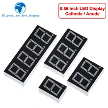 Display a LED da 0.56 pollici 7 segmenti 1 Bit/2 Bit/3 Bit/4 Bit cifre tubo rosso comune catodo/anodo digitale 0.56 pollici led 7 segmenti