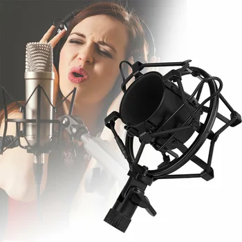 

Condenser Protective Clip Studio Recording Adjustable Mic Holder Microphone Shock Mount Spider Practical Professional Computer
