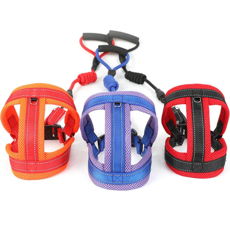 Pet Supplies Pet Harness Dog Leash Suit I Shaped Harness Reflective
