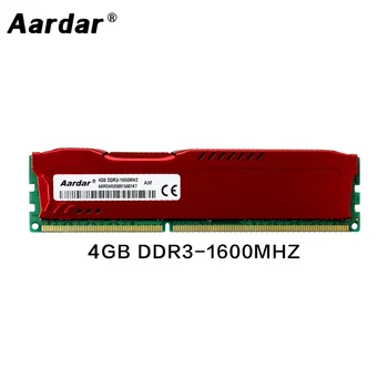 

Aardar Computer Ram DDR3 8GB 1600MHz Memory Ram With Heat Sink 4GB 1600MHz Ddr3 ram For Desktop Blue Red Black