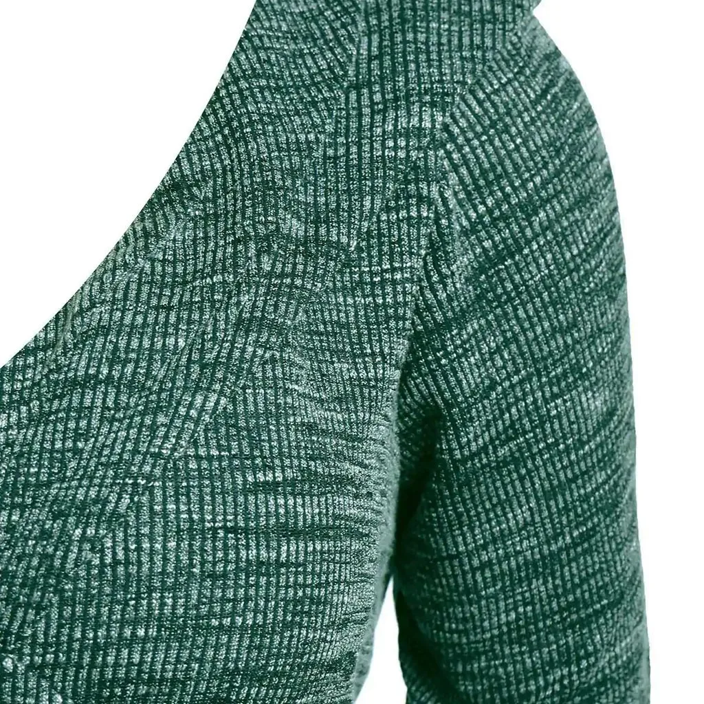 Модная Длинная блузка с v-образным вырезом размера плюс, повседневный зимний женский свитер с длинным рукавом