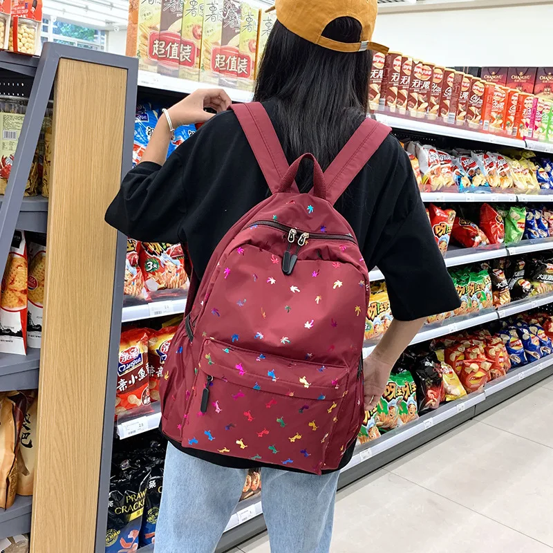 

Backpack Clusters of Stars Flashing-Primary School STUDENT'S School Bag 6-12-Year-Old Children Use Waterproof Schoolbag Style