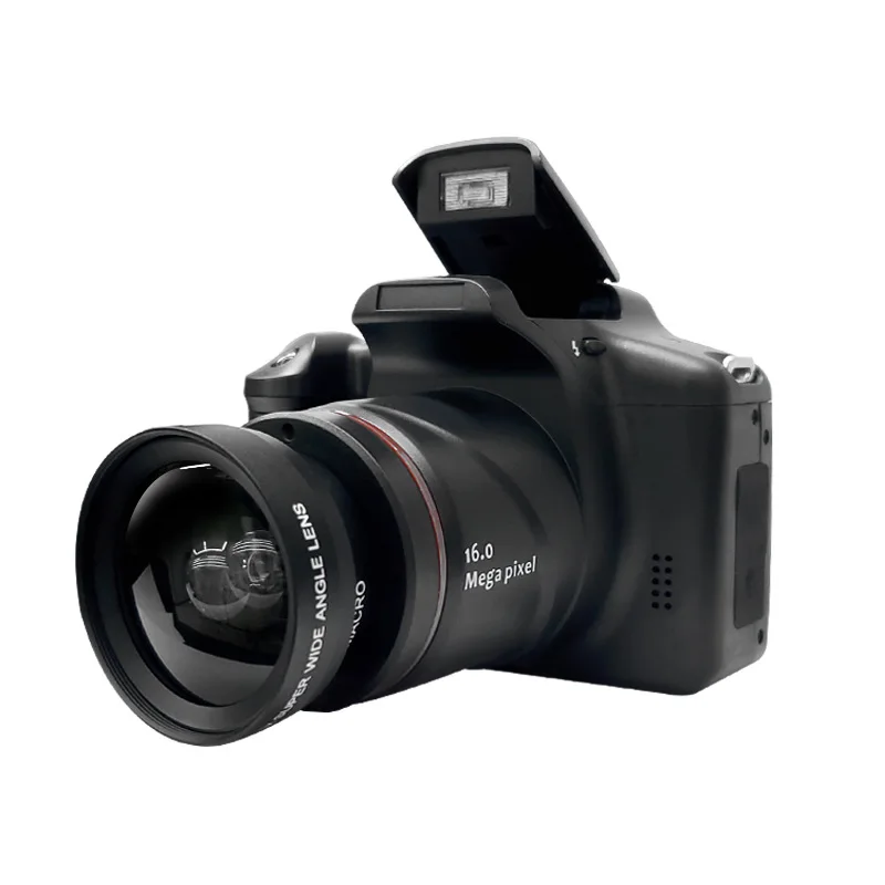 Camaras de video digitales Cámara de selfie de alta definición de 16MP, videocámara digital SLR portátil, zoom digital de 16x, cámara de fotografía profesional 2021 n