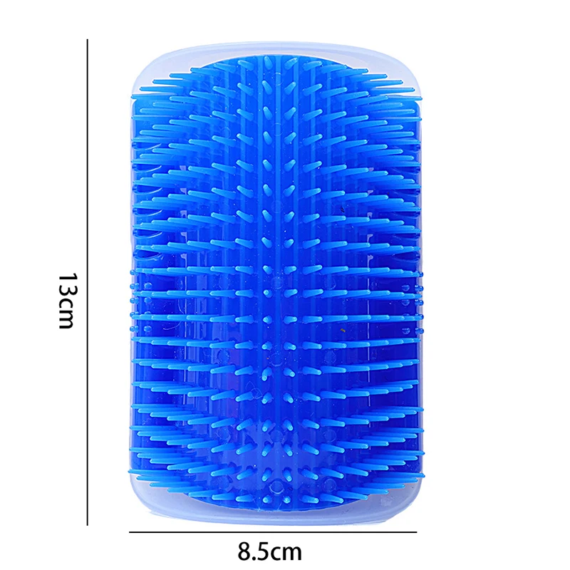 Угловая щетка для кошек, расческа для массажа лица, удобная щетка для самоухода, пластиковая щетина для царапин, игрушки для кошек