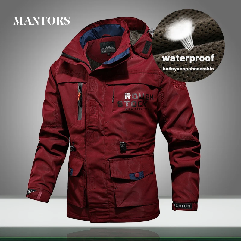 Jacket Outdoor Coat Windbreaker Military Hiking Waterproof Men Casual Mens Outwear Hooded