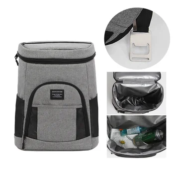 

Picnic Backpack Basket Portable Cooler Insulated Box Travel Lunch BBQ Camping Outdoor Picnic Bag Foldable Waterproof