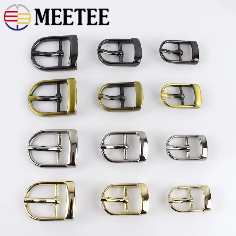 Meetee 5/10 шт. 13/16/20/25 мм Металлические Булавки для ремня пряжки ремешок слайдер обувь