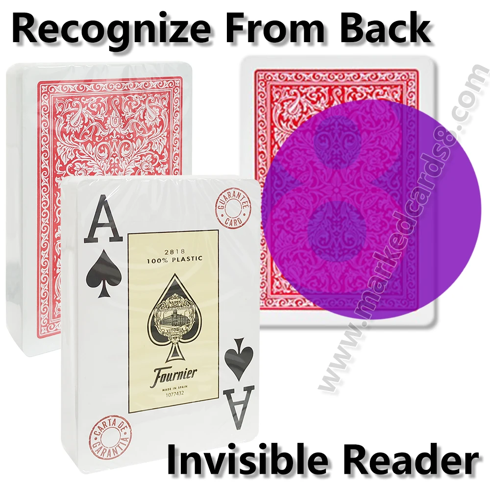 Fournier 2818 Without Box Marked Playing Cards for UV Lenses Plastic Deck Magic Show Props Anti Cheating Poker Board Game | Спорт и