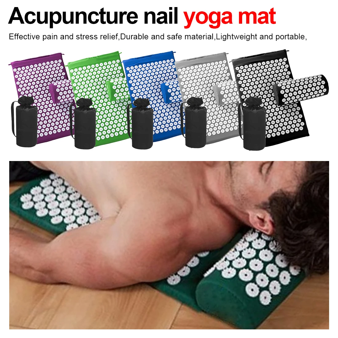 Hot selling Shiatsu cushions relieve pressure acupuncture yoga acupressure massage pads high quality healthy lifestyle massage