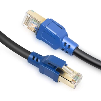 

Cat8 Ethernet Cable 26Ft,Internet Network Cord,40Gbps 2000Mhz LAN Wires for RJ45 Connector for ,Modem,Gaming,Router