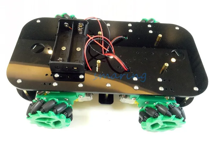 Mecanum Wheel Metal Smart Car Chassis with TT Motors Car Omni-Directional Car ROS Car Four-wheel Drive Car
