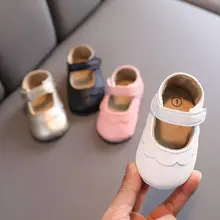 

Newest Spring Kids Shoes 2021 Fashion PU Leathers Sweet Children Sandals For Girls Toddler Baby Breathable PU Out Flower Shoes