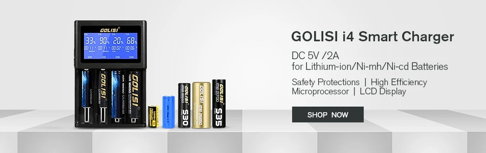 2 шт GOLISI S26 2600mAh 18650 E-CIG литий-ионная аккумуляторная батарея 25A CDR MAX 35A мощный IMR чехол