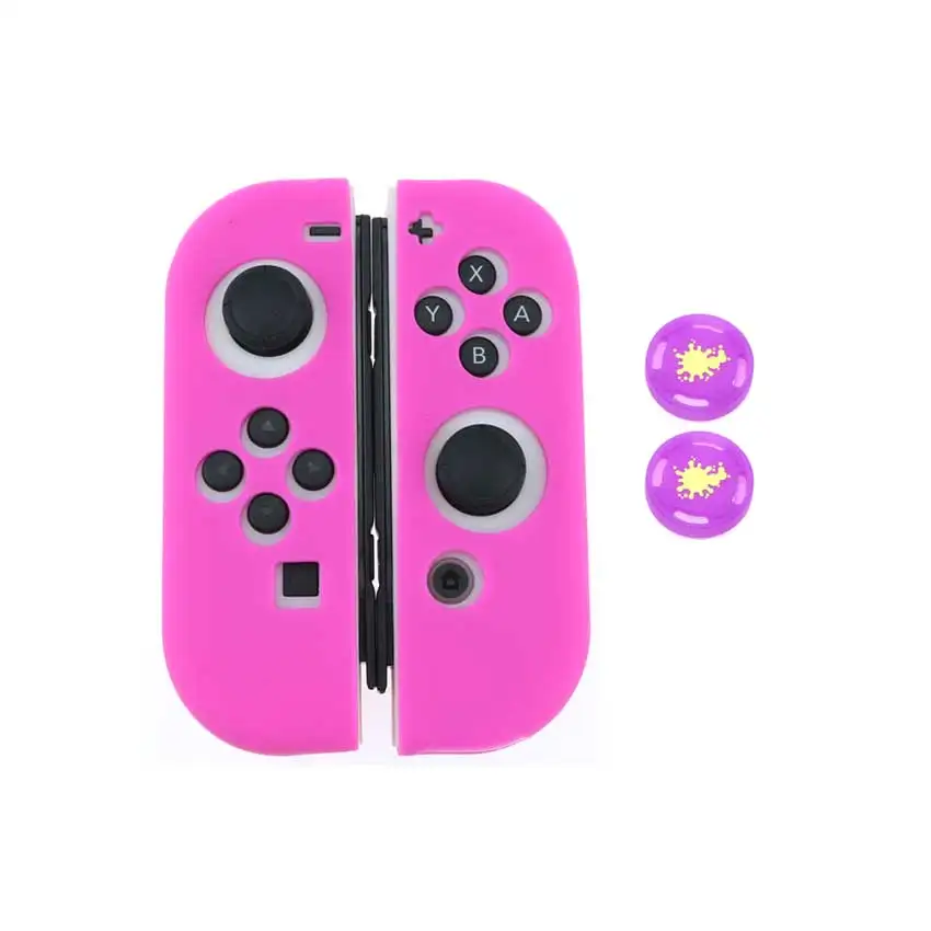 YuXi для nyd Switch NS NX Joy-Con мягкий силиконовый защитный чехол для кожи+ колпачки для джойстика для переключателя контроллер Joy-Con Cover - Цвет: L-L