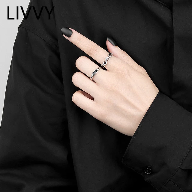 ChenGG Ring Luxury Creative Black Diamond Ring for Women Ladies India | Ubuy