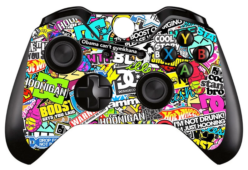 Full Faceplates Waterproof Vinyl Skin Decal Stickers Cover for Xbox One Standard Controller Protective Skins X 2 #QXTM0002 | Электроника