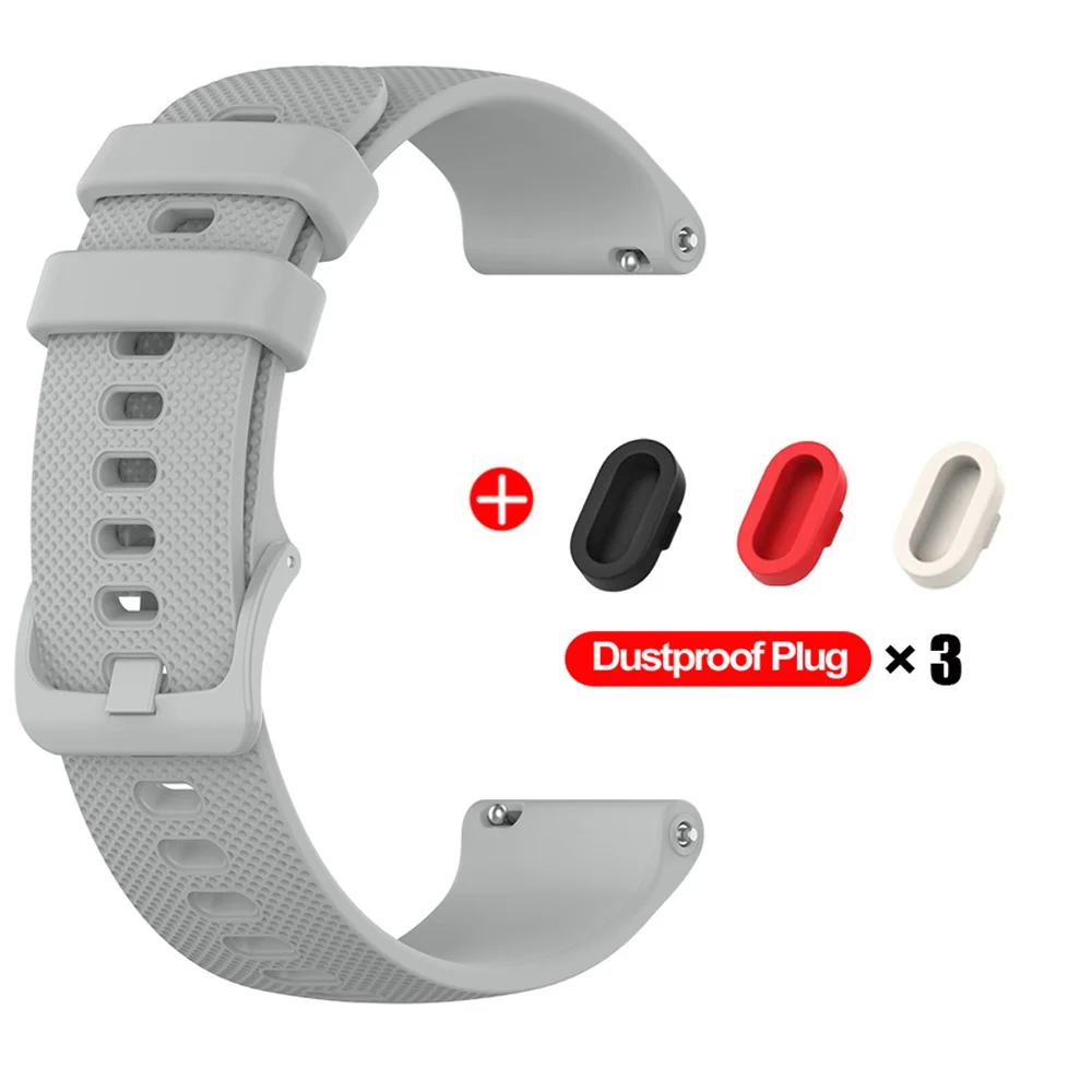 Silicone Strap For Garmin Venu 2 Strap Replacement Watch Strap For Garmin Venu 2S sq Strap For Garmin Venu With Dustproof Plug 