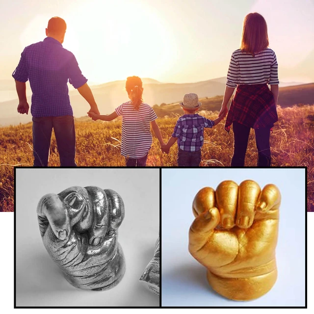 3D Hands Mold Couples Hands Casting Kit DIY Souvenir Baby Kids Hand Foot  Printing Mold Plaster Casting Kit Handprint Keepsakes - AliExpress