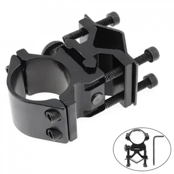 

25mm Ring and 20mm Rail Mounted-flashlight Adjustable Bracket LED Head Light Torch Clamp Clip Holder Cycling Grip for Outdoor