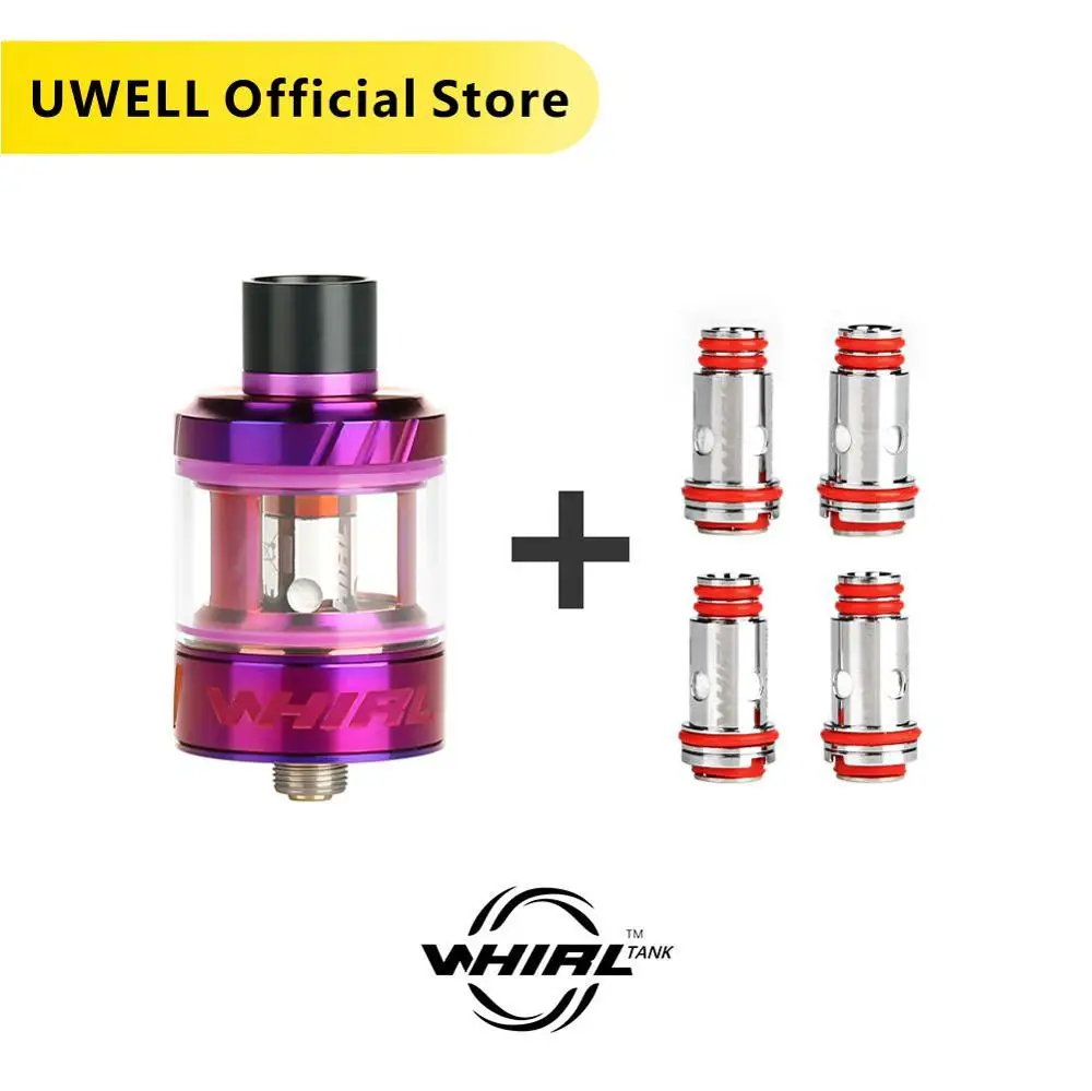 Beste Uwell Whirl Tank Vape Tank 3.5 Ml   4 Pcs Whirl Tank Spoel 0.6 1.8 Ohm E Sigaret sub Ohm Tank