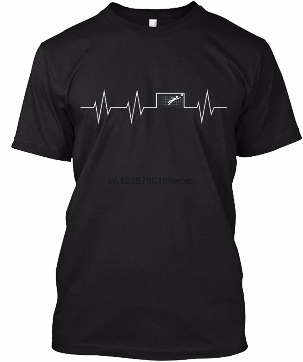 2019 Cool Men Funny Design T Shirt Novelty Tops Goalkeeper Heartbeat Brand New Summer MenCasual Short Sleeve | Мужская одежда