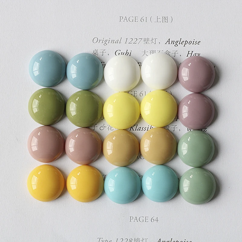 10PCS Прекрасные круглые магниты на холодильник Маленькие красочные наклейки 13 мм