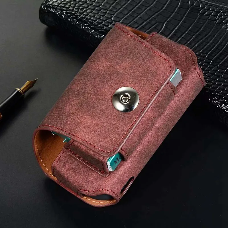 

Portable Case For IQOS 3.0 Retro Frosted Cases Full Protective Cover Carrying Hook Flip Bag For IQOS3 Accessories