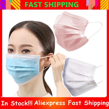 

Face Mask Black Mask 3 Lay Non-woven Disposable Mask Anti PM2.5 Particle Mask Breathable Dustproof Mouth Mask Face dust mask