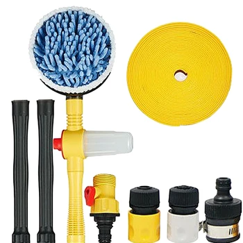 

1 Set Of Automatic Car Wash Foam Brush Professional Spray Rotating Brush Portable Automatic Cleaning Tool Washing Switch Water F