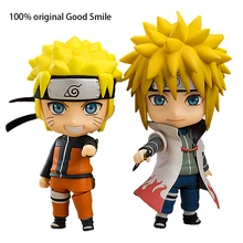 100% Original Good Smile Namikaze Minato Nruto Nendoroid Anime modelo Naruto: Shippuden Anime-dibujos 10Cm colección de figuras de acción de juguete regalos