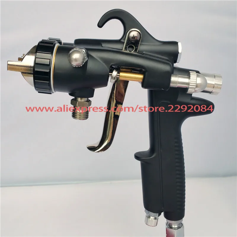 nano chrome painting dual head pneumatic sprayer hot on sales double nozzle spray gun (1)