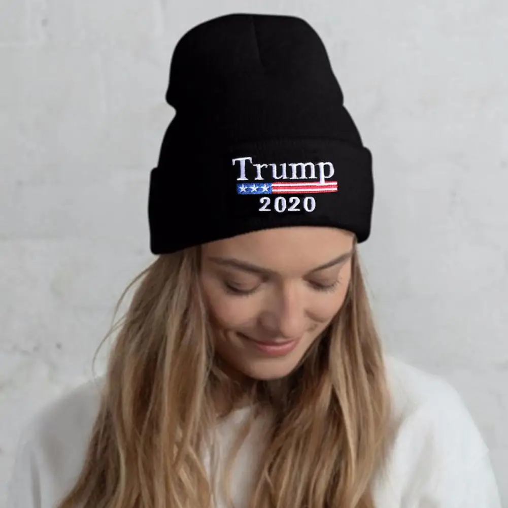 Make America Great agne, вязаная Бейсболка унисекс с вышивкой, бейсболка Дональд Трамп,, Зимняя кепка, шапка в стиле хип-хоп