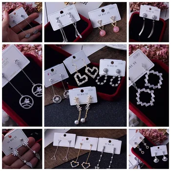 

30 Pairs/lot simple cute women jewelry earrings wholesale 201030-02