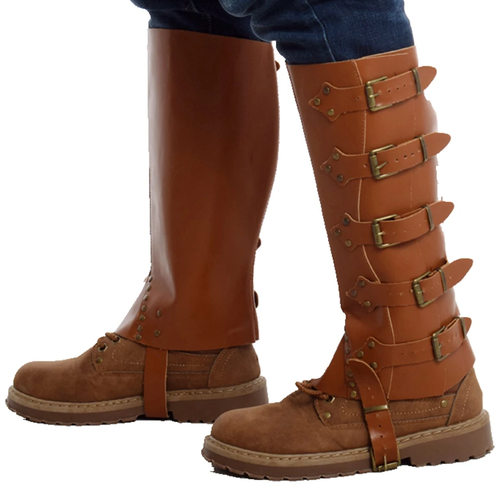 Leather boot covers cosplay Clearance