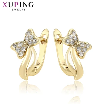 

Xuping Fashion Simple Romantic Earrings Light Yellow Gold Color Plated Jewelry for Women Elegant Family Gift 98244