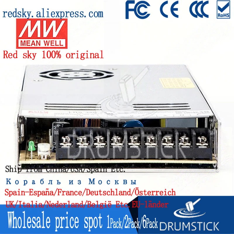 Mean Well Switching Power Supply 350w Economical Low Profile 24v 14.6a RoHS for sale online 
